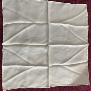 Ivory-color Silk Scarf / Pocket Square